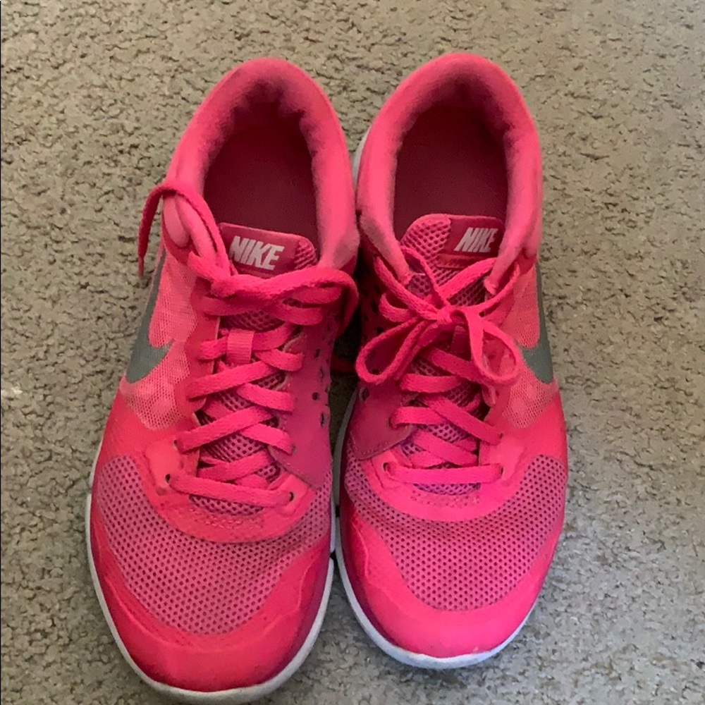 Bright pink nikes